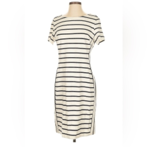 Banana Republic Striped short sleeve dress Sz 6 - Picture 1 of 7